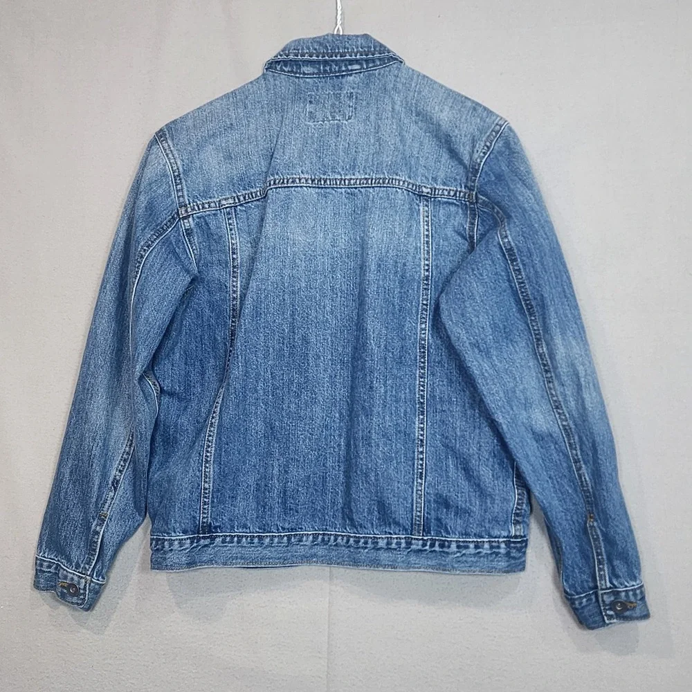 The Children's Place Denim Jacket Blue Medium Wash Trucker Boys Size XL‎ 14